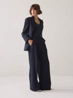 Summum Woman Blazer Viscose blend stripe 495 Midnight blue