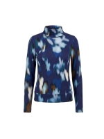 Sarto Fashion Knitted blouson rolcollar t1045 faded ice blue+ leaves