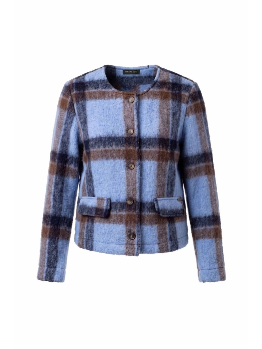 Sarto Fashion Jacket check t1530 ice blue-navy+ woollike check