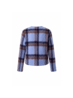Sarto Fashion Jacket check t1530 ice blue-navy+ woollike check