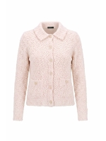 Sarto Fashion Cardigan polo collar t070 ivory