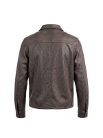 Sarto Fashion Blouse fake leather t445 chestnut