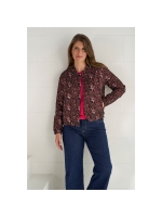Sarto Fashion Jacket buttons t1002 navy-wine metallic jacquard