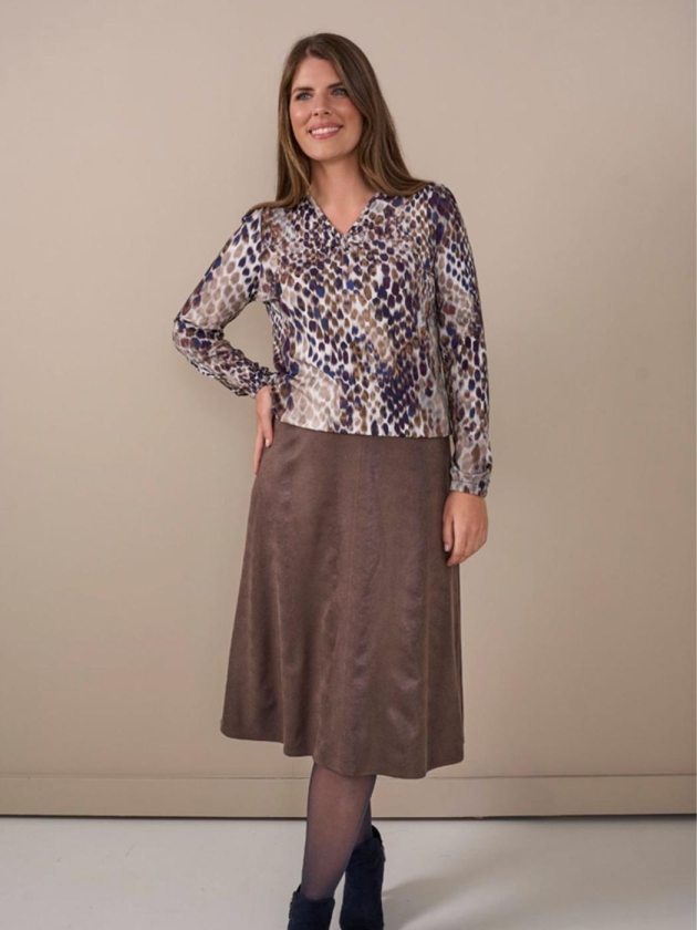 Sarto Fashion Blouson fancy v-neck t1951 portobello-night sky+ art dot
