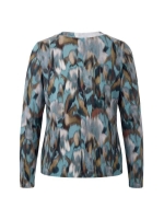 Sarto Fashion Blouson print o-neck t1340 opal gr-night sky-khaki+ prin