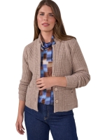 Sarto Fashion Cardigan stand up o-neck t433 portobello