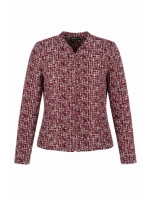 Sarto Fashion Jacket zip t1201 navy-berry-offwhite+jacquard