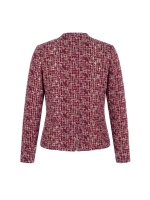 Sarto Fashion Jacket zip t1201 navy-berry-offwhite+jacquard