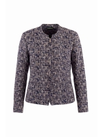 Sarto Fashion Jacket zip t1200 navy-iris-offwhite+jacquard