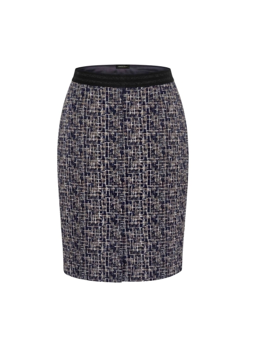 Sarto Fashion Skirt jacquard t1200 navy-iris-offwhite+jacquard