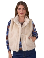 Sarto Fashion Gilet fake fur t070 ivory
