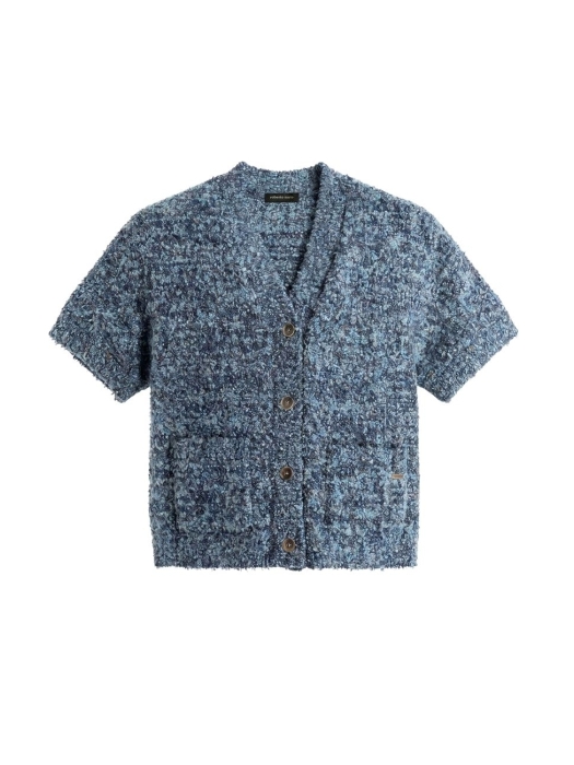 Sarto Fashion Cardigan short sleeves t1290 opal green-night sky melange