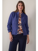 Sarto Fashion Cardigan turtle collar t866 iris