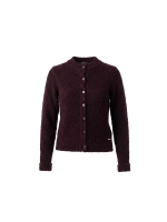 Sarto Fashion Cardigan turtle collar t975 aubergine
