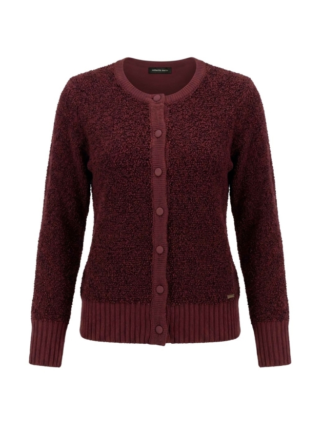 Sarto Fashion Cardigan bouclé t455 fudge brown