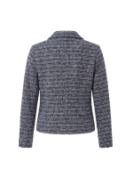 Sarto Fashion Jacket polocollar t1510 blue-toned chanel jacquard