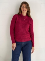 Sarto Fashion Pullover bouclé t270 berry juice