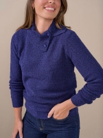 Sarto Fashion Pullover bouclé t780 twilight blue