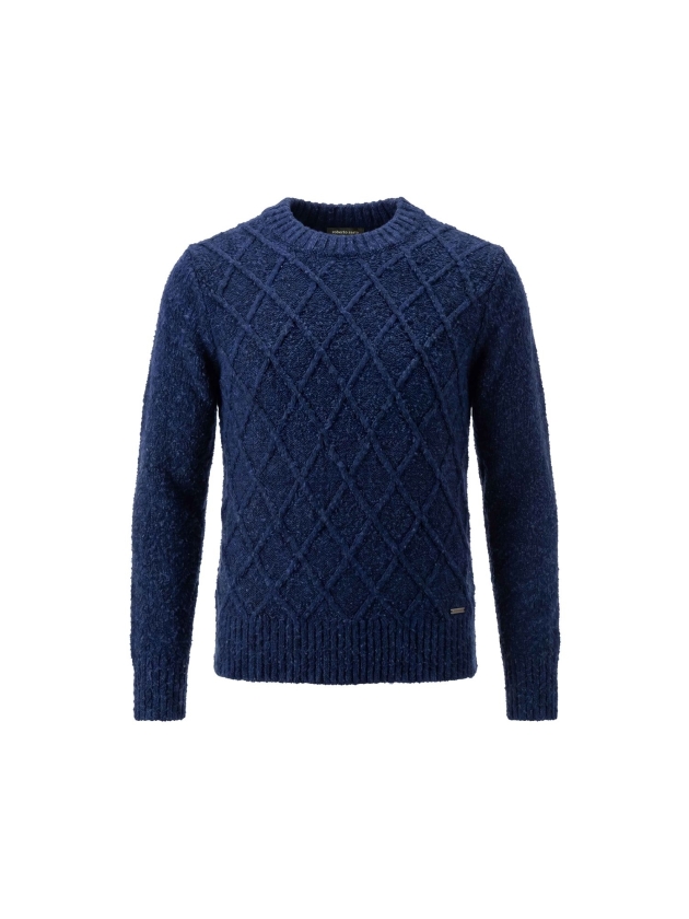 Sarto Fashion Pullover o-neck cable t780 twilight blue