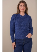 Sarto Fashion Pullover o-neck cable t780 twilight blue