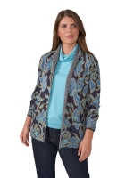 Sarto Fashion Cardigan shawlcollar jacquard t1731 opal gr-night sky+ ornament