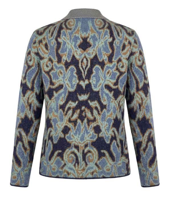 Sarto Fashion Cardigan shawlcollar jacquard t1731 opal gr-night sky+ ornament