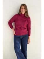 Sarto Fashion Pullover rollcollar t270 berry juice
