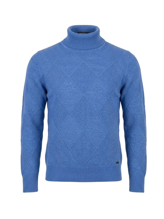 Sarto Fashion Pullover rollcollar t733 ice blue