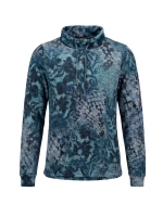 Sarto Fashion Pullover stand-up with cord t1820 opal green+ blurred mix print