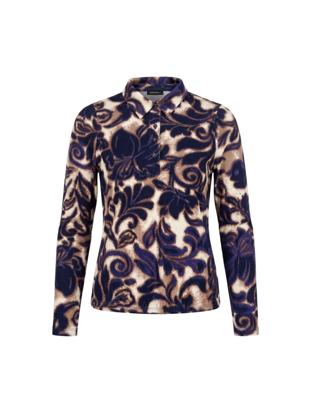 Sarto Fashion Blouson polo print t1959 iris-caramel+ ornamental prin