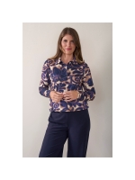Sarto Fashion Blouson polo print t1959 iris-caramel+ ornamental prin