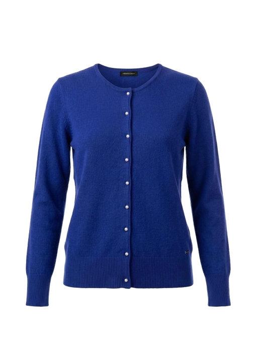 Sarto Fashion Cardigan o-neck wool t780 twilight blue
