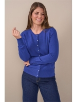 Sarto Fashion Cardigan o-neck wool t780 twilight blue