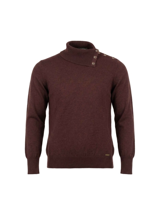 Sarto Fashion Pullover split col t455 fudge brown