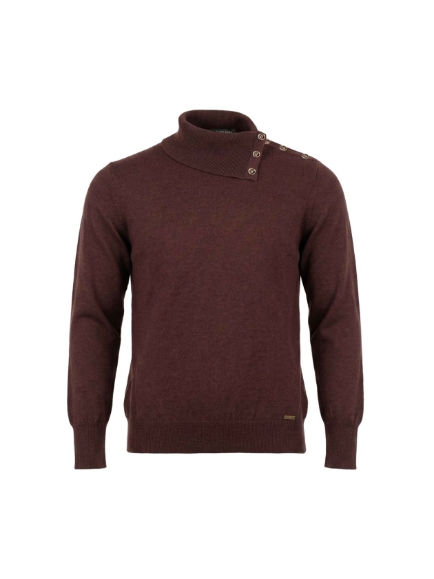 Sarto Fashion Pullover split col t455 fudge brown