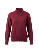 Sarto Fashion Pullover split col t270 berry juice