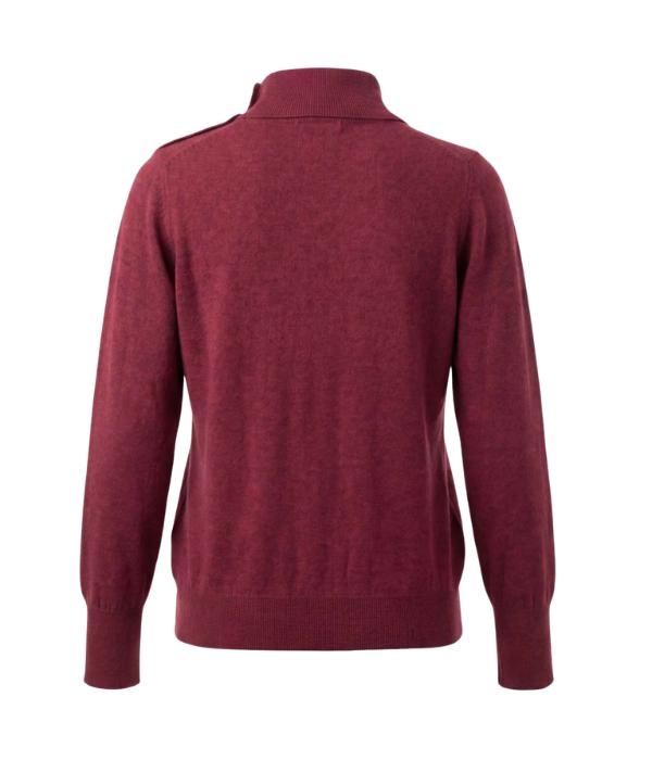 Sarto Fashion Pullover split col t270 berry juice