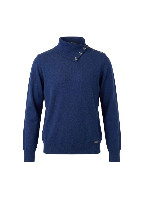 Sarto Fashion Pullover split col t780 twilight blue