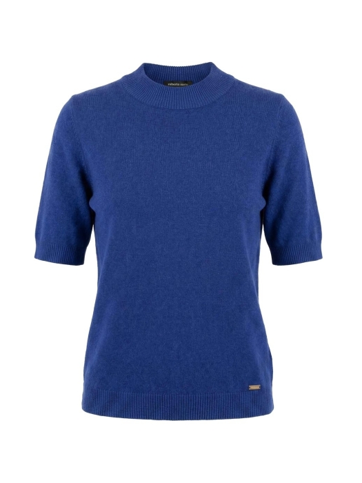 Sarto Fashion Turtleneck short sleeves t780 twilight blue
