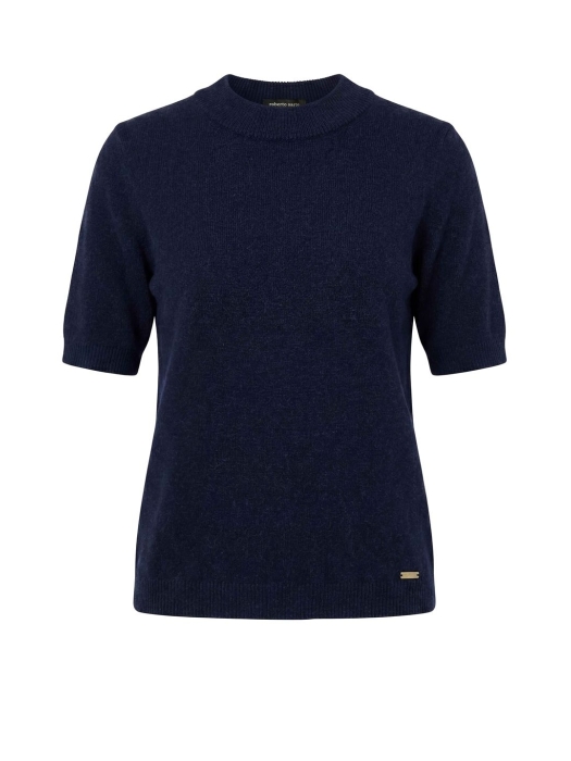 Sarto Fashion Turtleneck short sleeves t799 navy