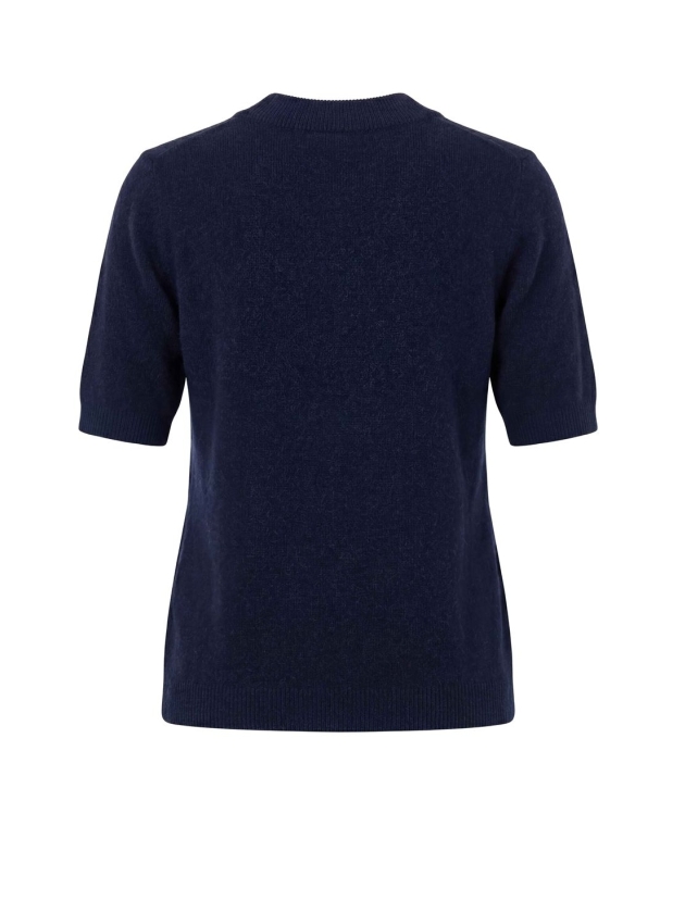 Sarto Fashion Turtleneck short sleeves t799 navy