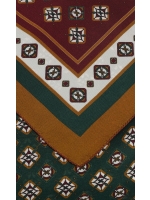 Xandres CARRE_CRAVATEPRINT 1070 deep mulberry