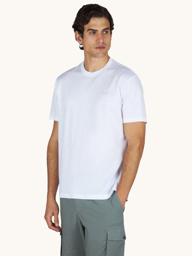 Paul and Shark Cotton jersey t-shirt 10A White