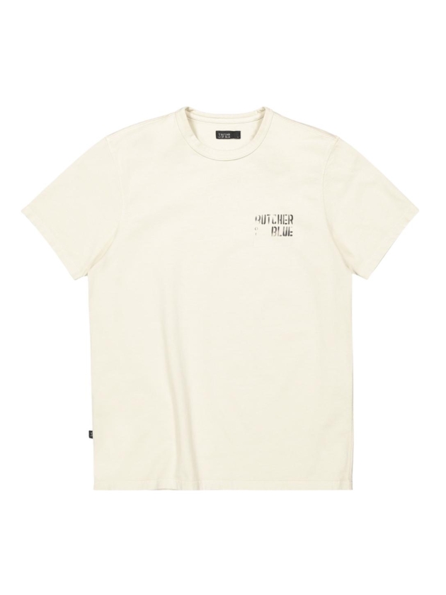 Butcher of Blue Army Brush Tee 618 beige grey