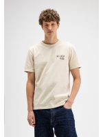 Butcher of Blue Army Brush Tee 618 beige grey