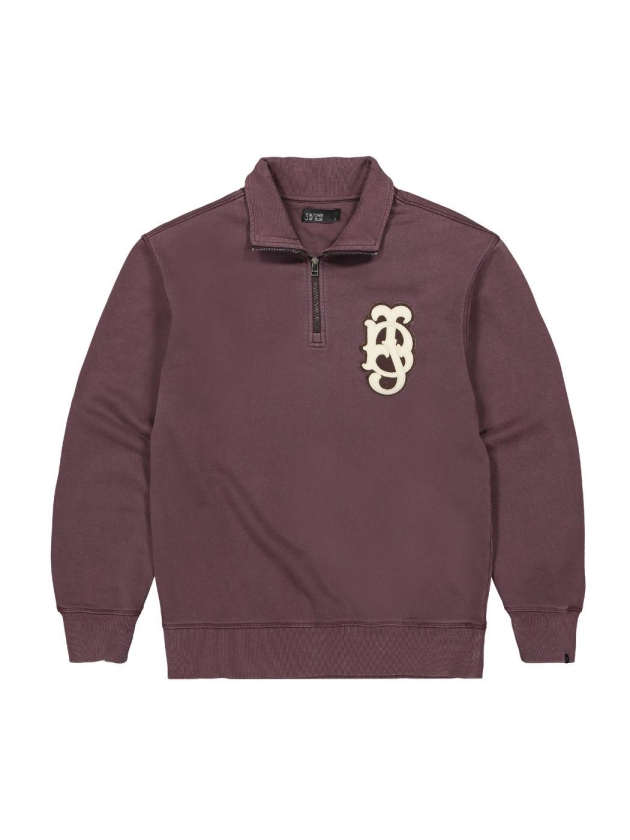 Butcher of Blue Logo Half Zip 845 pascha purple