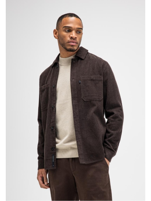 Butcher of Blue Colby Cord Overshirt 694 topaz brown