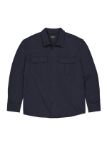 Butcher of Blue Phil Peached Jersey Overshirt 890 alaska blue