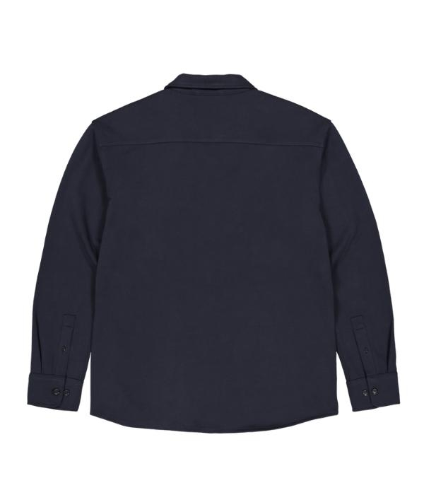 Butcher of Blue Phil Peached Jersey Overshirt 890 alaska blue