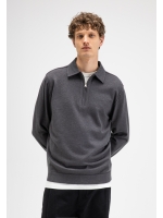 Butcher of Blue Clifden Zip Polo 9001 agatha grey